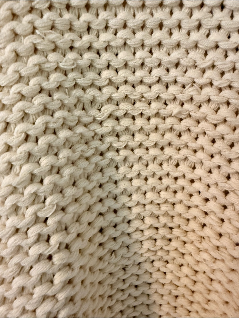 Free People Chunky Knit Cream Sweater Medium - Picture 3 of 4